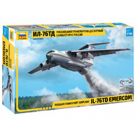 Zvezda Ilyushin IL-76TD Emercom Russian Transport Plane Kit 1/144