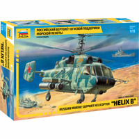 Zvezda Russian Marine Support Helix B Helicopter  1/72